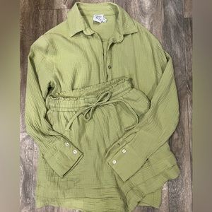 Princess Polly Mahalia Set. Size US 4. Green